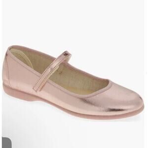 Childrenchic Mila Mary Jane Flat Metallic Pink Sz 30 US Sz 13 $60